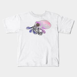 Genderfluid Flag Spotted Octopus Kids T-Shirt